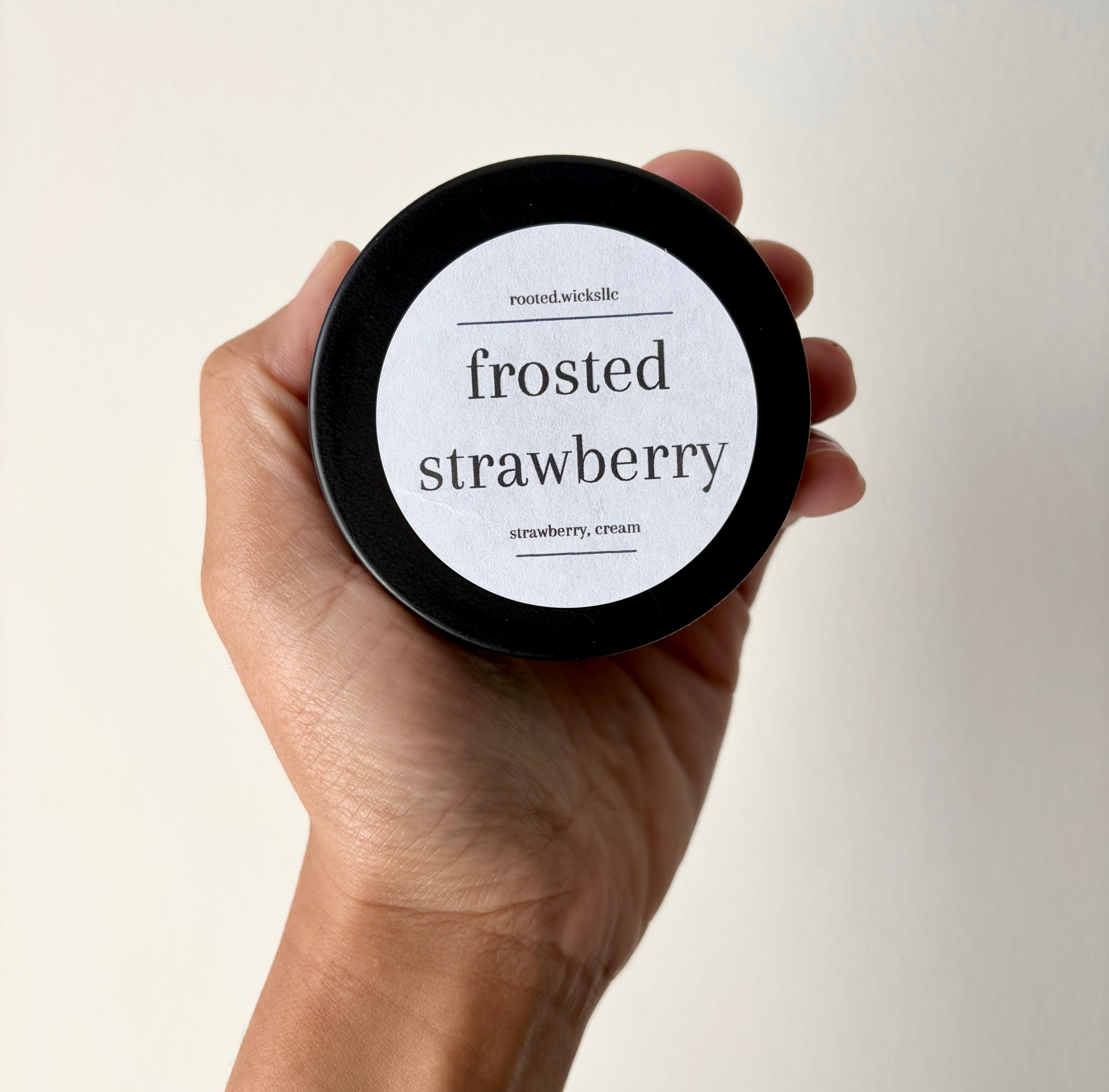 frosted strawberry.