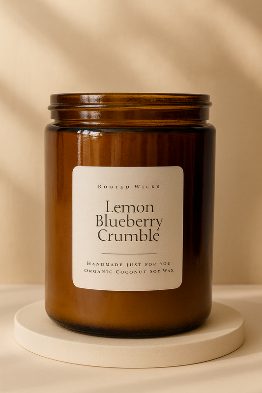 lemon blueberry crumble.