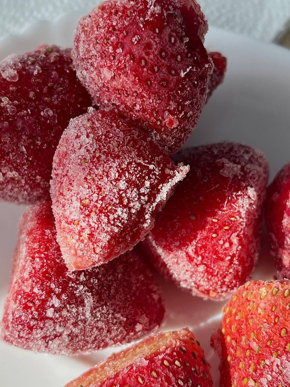 frosted strawberry.