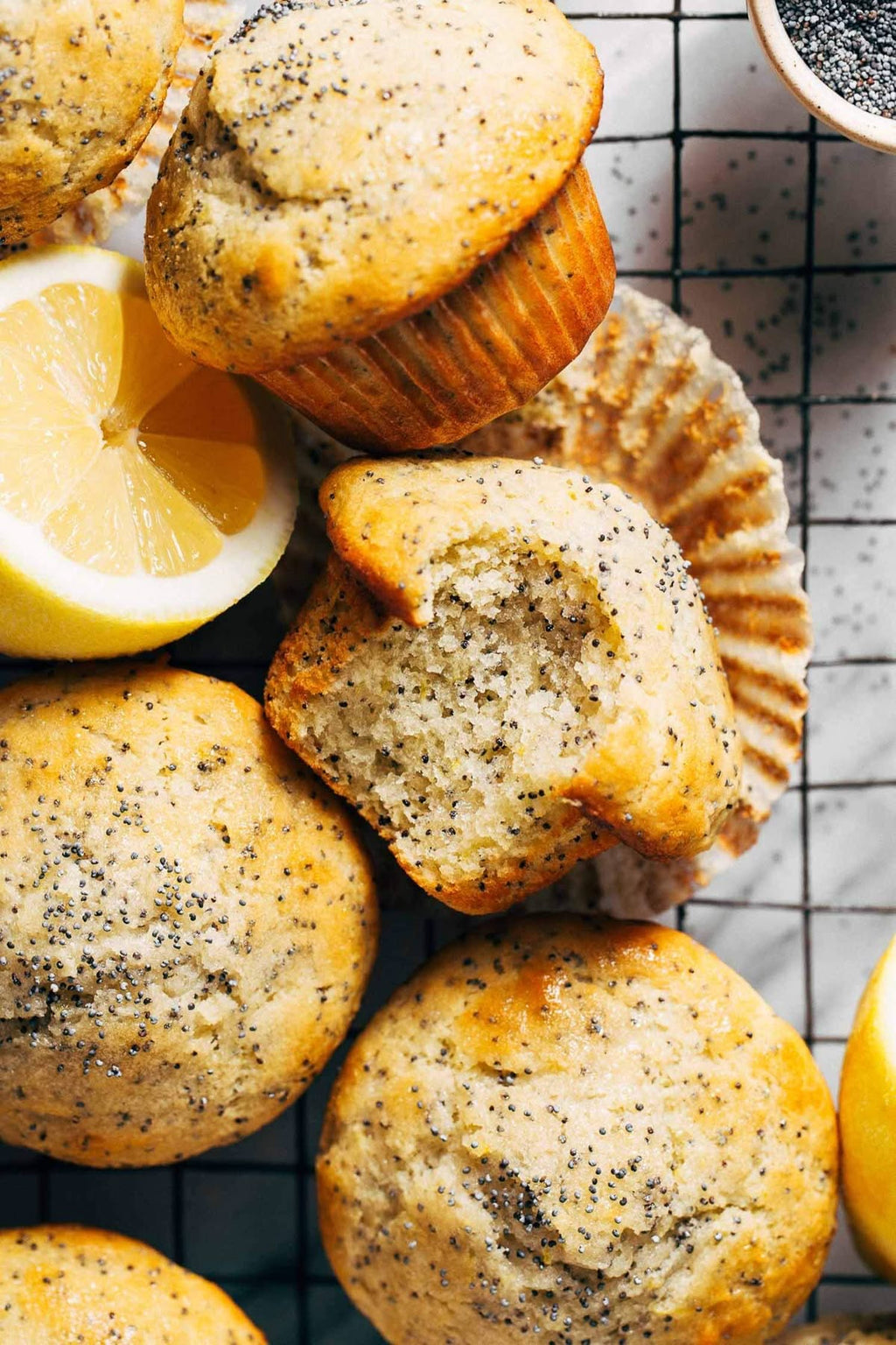 lemon poppyseed muffin